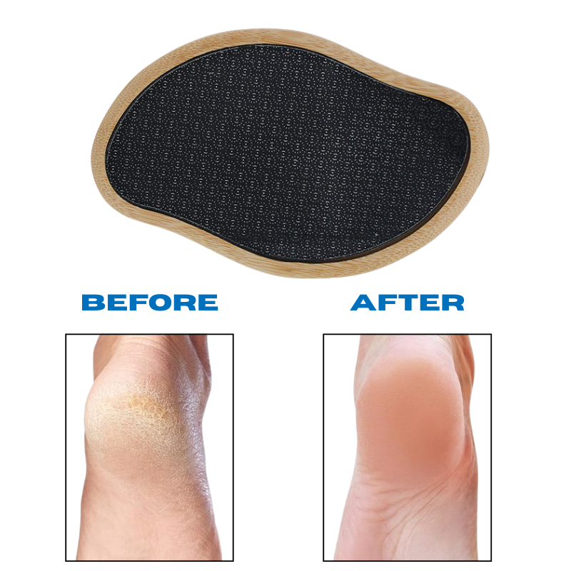 P04 - Callus Remover Bamboo Handle Nano-Glass Foot Rasp