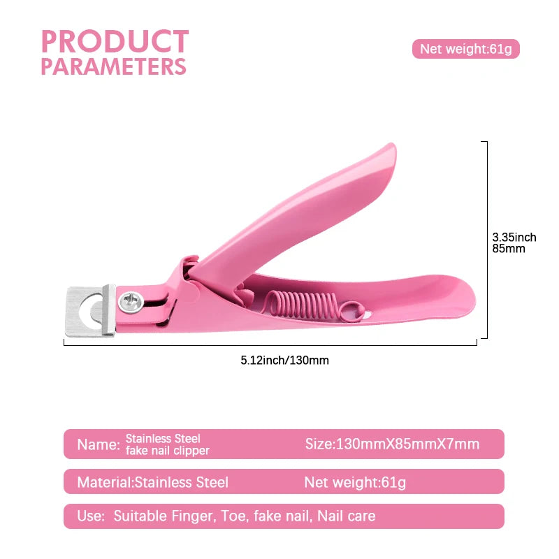 Stainless Steel Artificial Nail Nipper ( nail tip cutters )