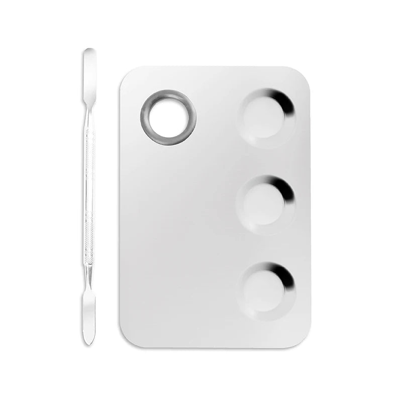Makeup Stainless Steel Palette and Spatula