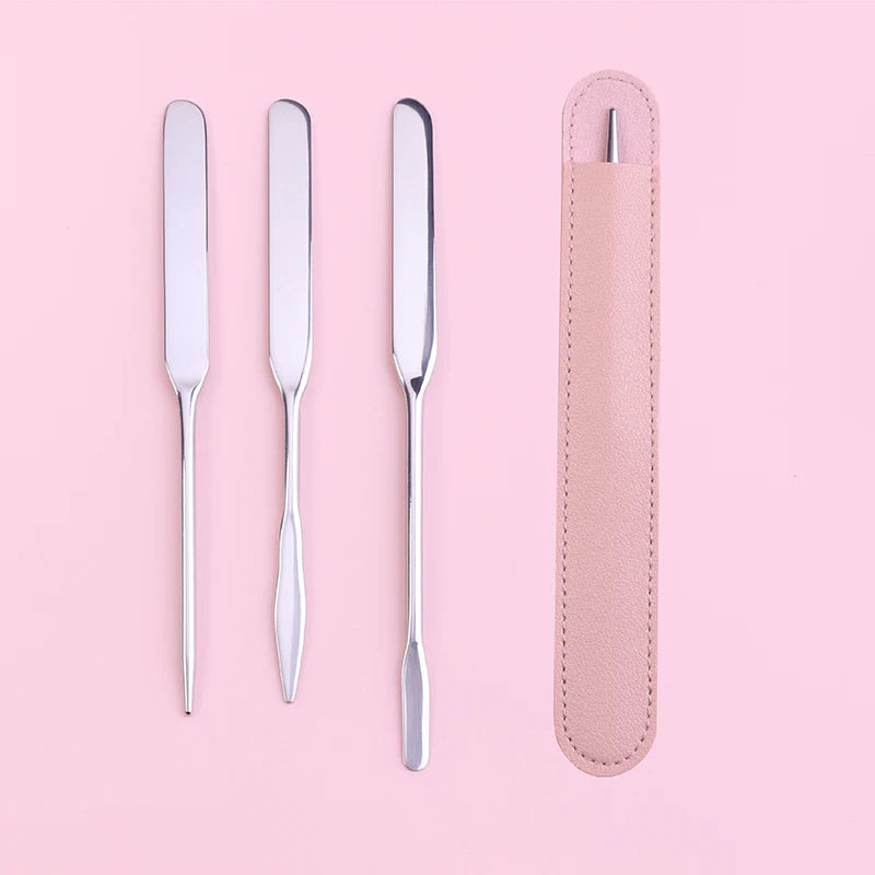Korean Stainless Steel Makeup Foundation Mixing Spatula
