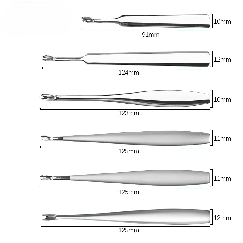 Stainless Steel Fork Head Cuticle Pusher