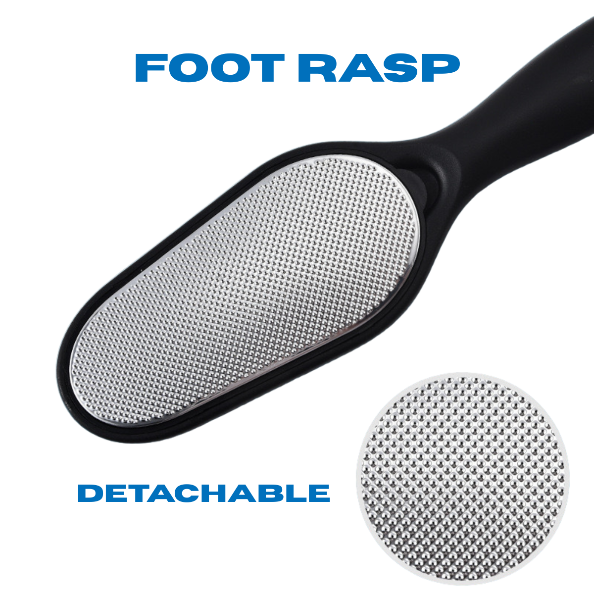 P09 - Double-side Callus Remover with Foot File Detachable Foot Rasp