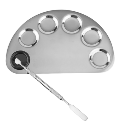 Makeup Stainless Steel Palette and Spatula Kit