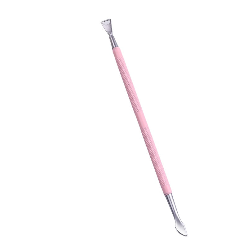 Customized Dual End Stainless Steel Cuticle Pusher - Triangle & Knife Head