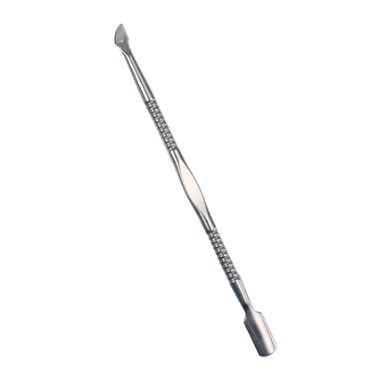 Dual End Stainless Steel Cuticle Pusher - Spoon & Knife