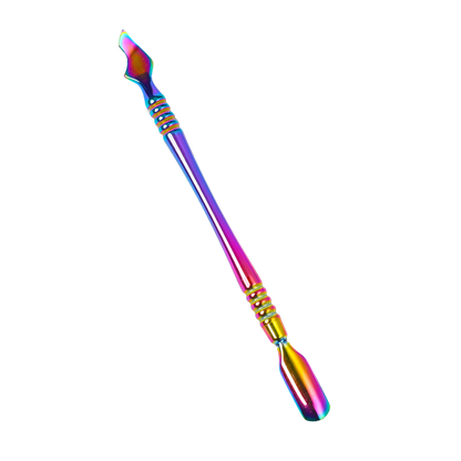 Dual End Stainless Steel Cuticle Pusher - Spoon & V‑shaped Head
