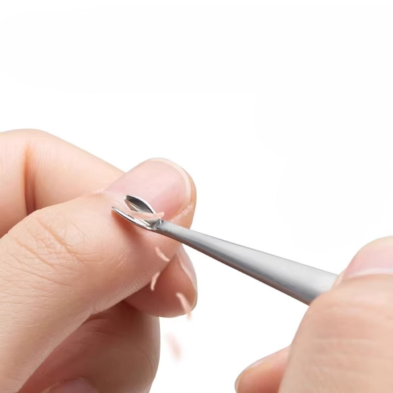 Stainless Steel Fork Head Cuticle Pusher