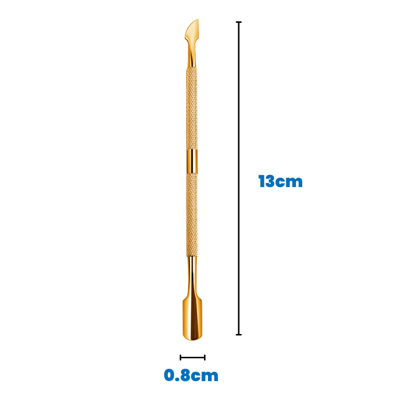 Stainless Steel Spoon & Knife Dual End Cuticle Pusher