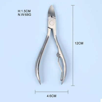 Stainless Steel Nail Nippers / Clippers with Non-slip Handle
