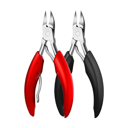 Stainless Steel Toenail Nippers Pointed Straight with ABS Handle