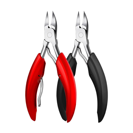 Stainless Steel Toenail Nippers Pointed Straight with ABS Handle