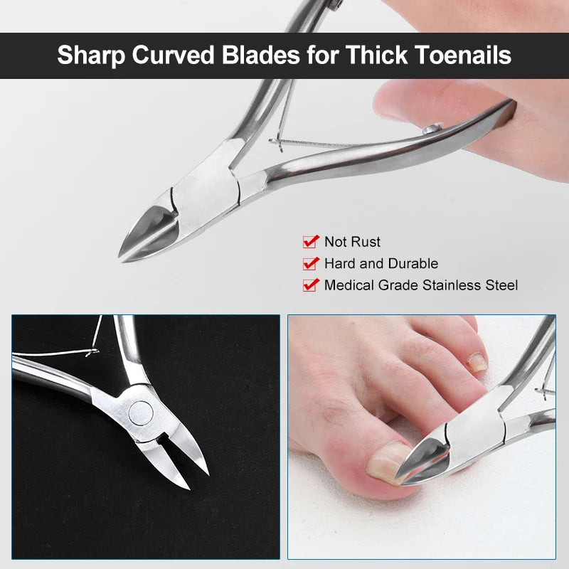 Stainless Steel Ingrown Toenail Nippersr Straight Pointed