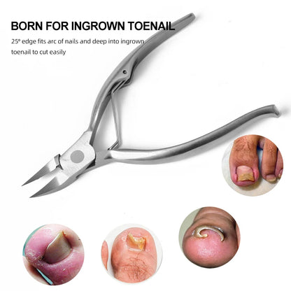 Stainless Steel Toenail Nippers / Clippers Straight Pointed