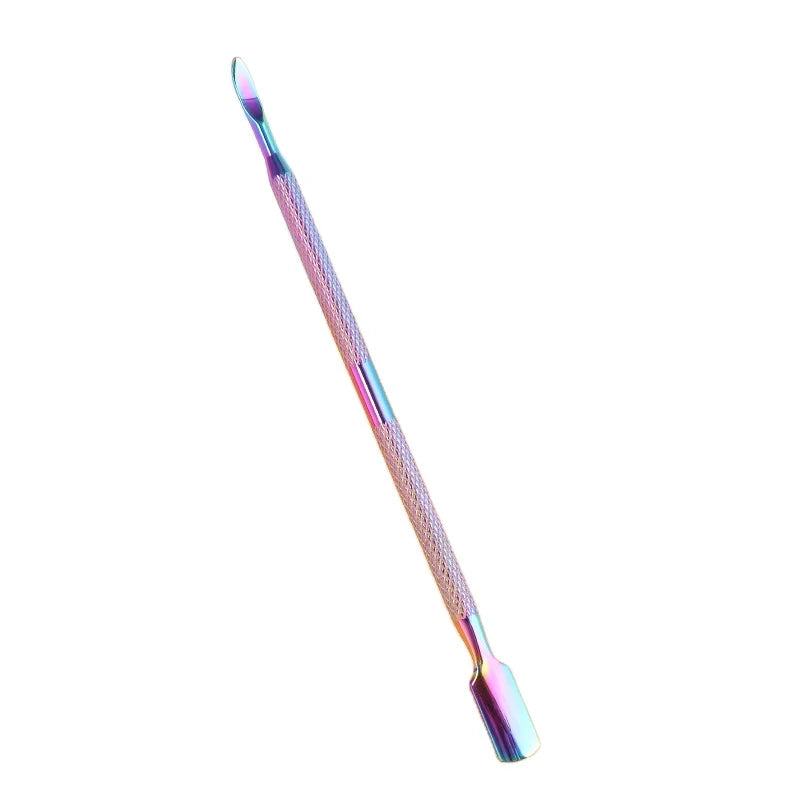 Dual End Stainless Steel Cuticle Pusher - Spoon & Pointed Head