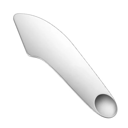 Stainless Steel Spon Shape Makeup Foundation Mixing Spatula