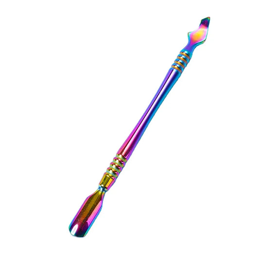 Dual End Stainless Steel Cuticle Pusher - Spoon & V‑shaped Head