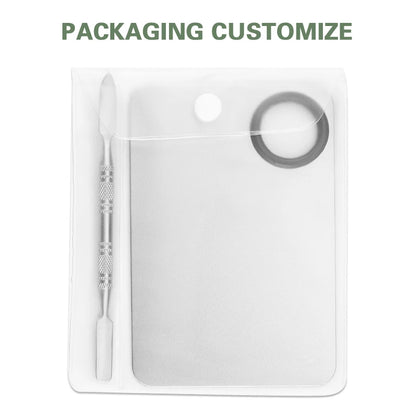 Customized Stainless Steel Makeup Mixing Palette & Spatula Kit - Artist Palette