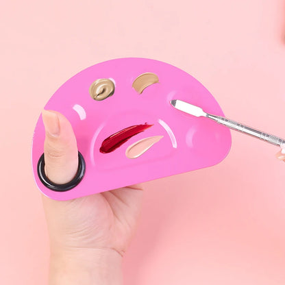 Colourful Makeup Stainless Steel Palette and Spatula Kit