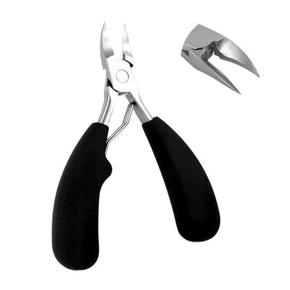 Stainless Steel Toenail Nippers Pointed Straight with Resin Handle