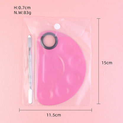 Colourful Makeup Stainless Steel Palette and Spatula Kit