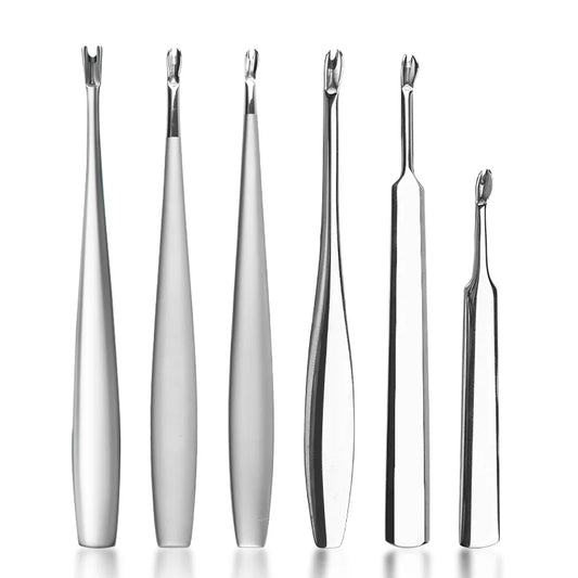 Stainless Steel Fork Head Cuticle Pusher