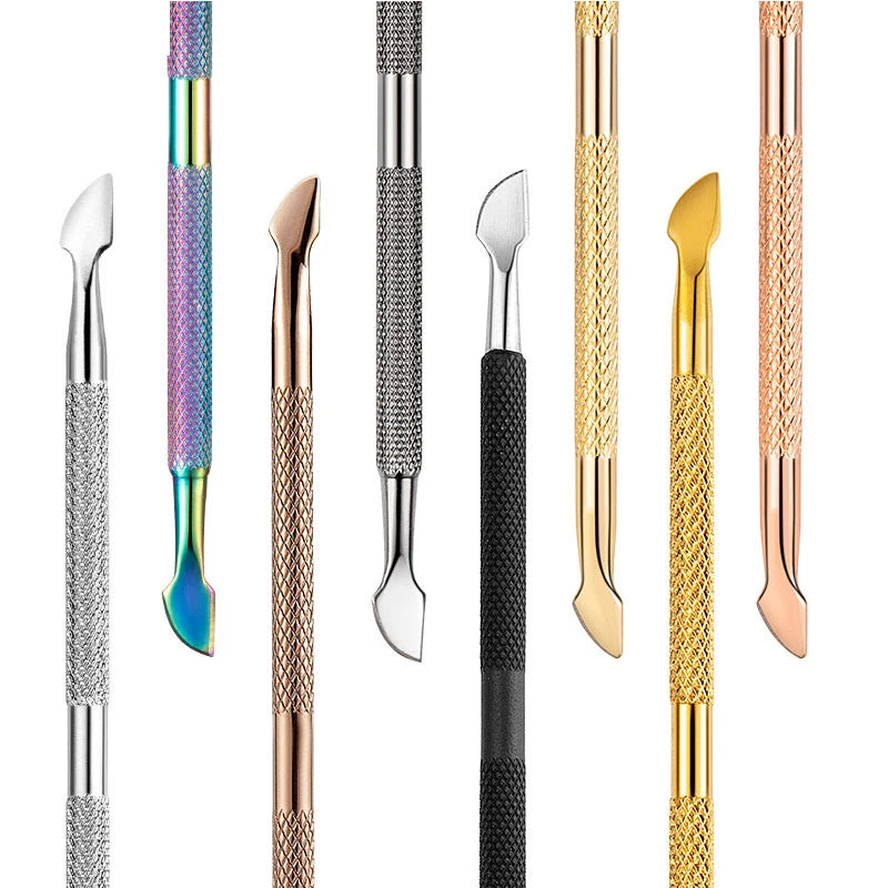Customized Stainless Steel Spoon & Knife Dual End Cuticle Pusher