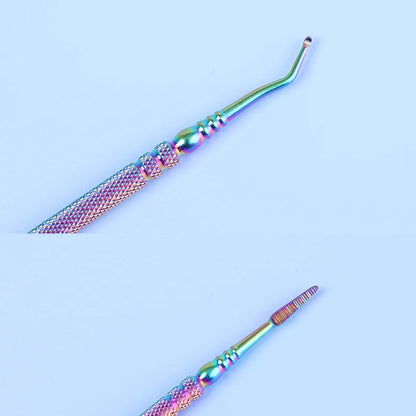 Stainless Steel Black's File Double Sided | Straight Serrated & Nail Curette