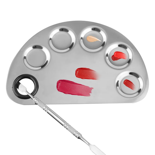 Makeup Stainless Steel Palette and Spatula Kit