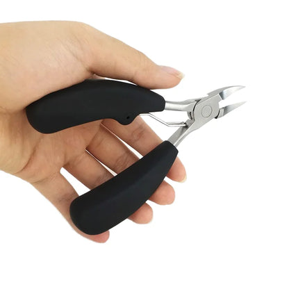 Stainless Steel Toenail Nippers Pointed Straight with Resin Handle