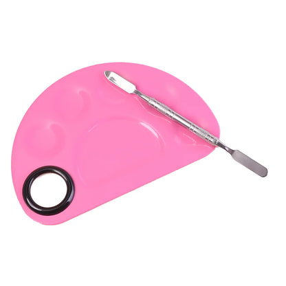 Colourful Makeup Stainless Steel Palette and Spatula Kit