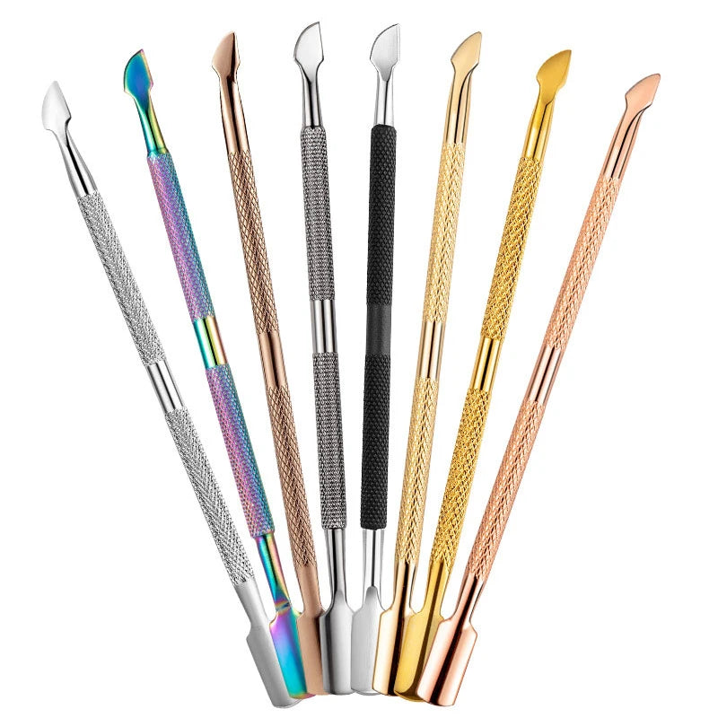 Customized Stainless Steel Spoon & Knife Dual End Cuticle Pusher