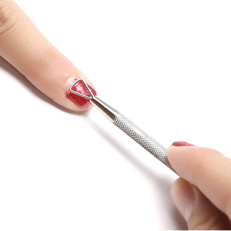 Colorful Stainless Steel Manicure Triangle Gel Scraper / Remover