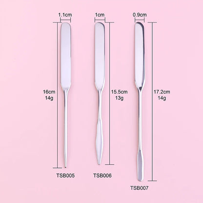 Korean Stainless Steel Makeup Foundation Mixing Spatula