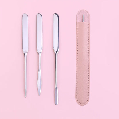 Korean Stainless Steel Makeup Foundation Mixing Spatula