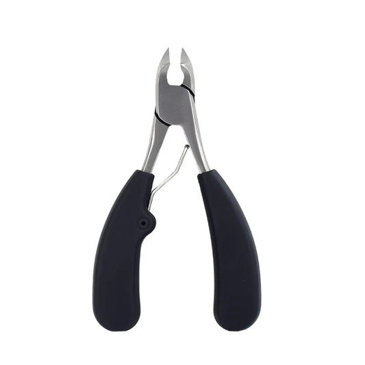 Stainless Steel Toenail Nail Clippers- Full Top Head Cutter with Handle