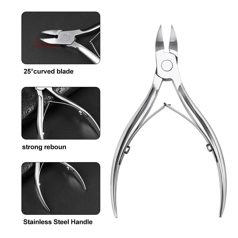 Stainless Steel Ingrown Toenail Nippersr Straight Pointed