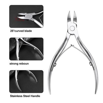 Stainless Steel Ingrown Toenail Nippersr Straight Pointed