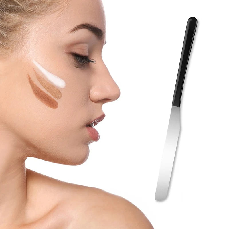 Korean Stainless Steel Makeup Foundation Mixing Spatula