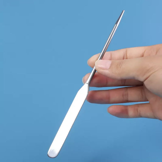 Stainless Steel Makeup Foundation Mixing Spatula with OPP bag