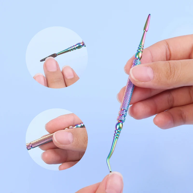 Stainless Steel Black's File Double Sided | Straight Serrated & Nail Curette