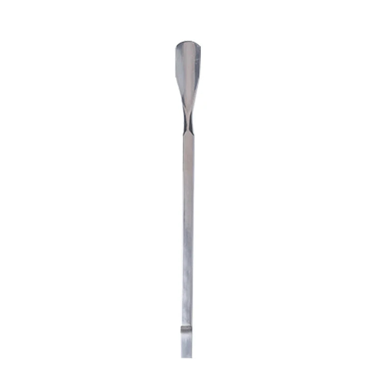Premium Dual End Stainless Steel Cuticle Pusher - Spoon & Straight Flat Head