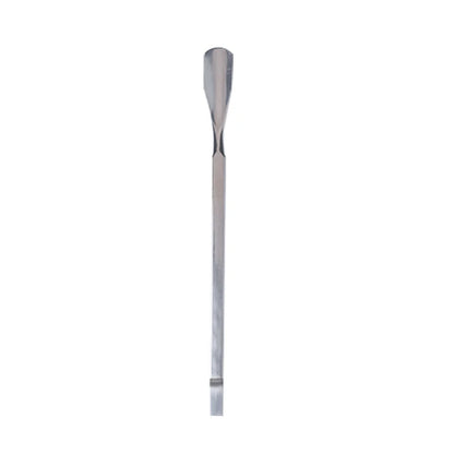 Premium Dual End Stainless Steel Cuticle Pusher - Spoon & Straight Flat Head