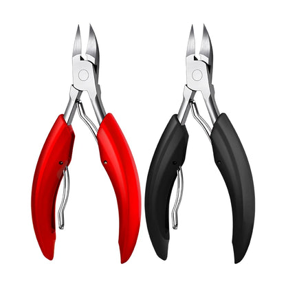 Stainless Steel Toenail Nippers Pointed Straight with ABS Handle