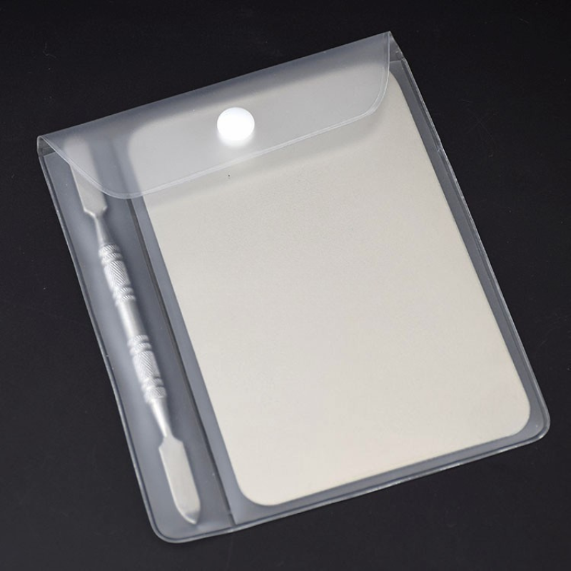 Makeup Stainless Steel Foundation Mixing Palette & Spatula  Kit